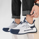 Musketeer 2025 printemps et été new kong kong style clair luxe mode polyvalent d'absorption de choc pour hommes et femmes de style couple non glissant les baskets décontractées sans glissement blanches et bleues-9928 [biens européens haut de gamme] 36