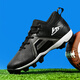 Wejiess Football Shoes American Football Chaussures Competition de baseball Chaussures Training Training Sneakers Junior et Middle School Basketball Batch Boots Chaussures Sports Black 39 Chaussettes + assiette de protection + Sac à chaussures