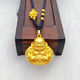 Fat Donglai's same style small golden Buddha pendant for women 2024 Vietnamese sand l gold Maitreya Buddha pendant golden big belly Tathagata Buddha Tathagata Buddha male small golden Buddha