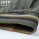 JEEP SPIRIT Jeep Jacket Men's Jacket Men's Autumn and Winter Stand Collar Washed Reversible Casual Men's Top Dark Blue 2XL