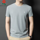 Mengtejiao T-shirt à manches courtes pour hommes, soie de mûrier sans marques, t-shirt masculin pour les hommes à manches courts à manches courtes décontractées décontractées, KSP-J13576 White M 165 [suggéré 100-115Jin [Jin est égal à 0,5 kg]]]