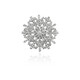 QUAMER gold store high-end luxury atmospheric rotating snowflake brooch 2023 new trendy brooch brooch 100 silver snowflakes