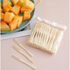 Haofanjie disposable fruit fork bamboo fruit fork wooden fruit pick plate creative cake snack fork household fruit insert disposable wooden fruit fork