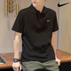 Nike (nike) быстро высушивая рубашка поло в ланем с отворотами с короткими рукавами.