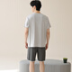 
Catman (MiiOW) men's pajamas men's short-sleeved shorts suit Modal summer thin style can be worn on the outside, fashionable ice silk cool home clothes M15606 L Recommended weight 100-120 Jin [Jin equals 0.5 kg]