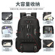 Sumpfes Schweizer Reisetasche große Kapazität Mehrkomponent-Gürtel unabhängiger Schuhlager nasses und trockene Trennung Multifunktionaler Rucksack Schoolbag Schwarz große Größe groß