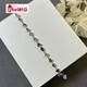 Chishe 4.0 carat tourmaline bracelet for women natural colored gemstone jewelry gemstone 925 silver inlaid tourmaline bracelet
