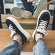 Xiao xueling chores en toile pour hommes 2024 Été Nouveaux chaussures pour hommes à bas niveau Couple de style coréen Chaussures blanches polyvalentes pour hommes chaussures décontractées pour hommes noirs 40 (250 mm)