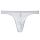 YAWULFE Men's Underwear Mesh Transparent Thong Sexy Soft Breathable Thin Bag Young Men's Underwear Skin Color XL