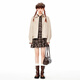 Leding shopping mall same style waisted playful shirt dress autumn new plaid dress C2FAE3523 neutral plaid S