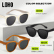 Glasses Life (LOHO) new sunglasses for women 2025 sunglasses men polarized sun protection sunglasses ultraviolet rays retro round frame high-end glasses