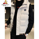 Scarecrow down cotton vest men's autumn and winter new warm jacket plus velvet thickened cotton coat outer sleeveless waistcoat vest 1906 black 2XL