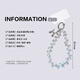 Dipur Light Luxury Chaîne de téléphonie mobile Lanyard poignet Couleur courte transparente Crystal Crystal Per perlé à la main Anti-Lost Chaîne de téléphonie mobile Lanyard Anti-Lost Chaîne de téléphonie mobile Lanyard Téléphone mobile Décoration suspendue