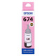 Epson T674/673 Tinta original L850 L805 L801 L810 L1800 Impresora de inyección de tinta 6 Color Cartucho de tinta Tinta 674bk/y/m/c/lm/lc [conjunto de seis colores]