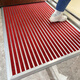 Zunxun outdoor non-slip floor mats stainless steel aluminum alloy dustproof household entrance door mats outdoor entrance carpet door outer door burgundy 160cm 80cm