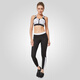 YVETTE (YVETTE) Women's High-Strength Sports Bra Running Shock-proof Steel Wireless Gathering Beautiful Back Sports Lingerie Women HM0130001 1278 White Ten Black S(70A-70D)
