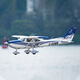 FMS航模1500mm赛斯纳Cessna 182电动遥控固定翼飞机新手入门训练机 红色 PNP+浮筒+XT60电池插头