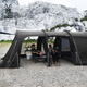 
DOD Extra Large Luxury Tunnel Tent Outdoor Folding Portable Picnic Outdoor Camping Rain Thickened T5-689 Black T5-689-BK