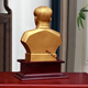 Copper Ama genuine Chairman Mao ornaments, great man Mao Zedong's bronze statue bust sculpture, living room high-end decoration event souvenir 2024 original model 25 cm bronze statue back cover