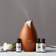 NOW FOODS ultra-quiet ultrasonic wood grain essential oil diffuser home office aromatherapy LED color changing