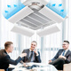 Central air conditioning windshield to prevent direct blowing office ceiling air outlet ceiling baffle air-conditioning wind shield cold wind single piece 15% customer choice 53*24 cm