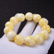 Goldsmith Lee beeswax single bead round bead natural diamond star moon bodhi accessory Buddha bead bracelet with loose bead bracelet for men and women white floating flower round bead single 14MM
