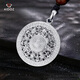 Aido Diamond pt950 platinum eight treasures compass pendant for men platinum pendant fashion pendant for women pendant 4.4-4.6g (width about 15mm) + with leather cord
