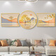 
Shunjixiangli light luxury living room decoration painting sofa background wall hanging painting mural simple modern wall painting sense atmospheric high-end JD15282 90*70/90*90/90*70 Handmade diamond inlay painting pvc gold edge