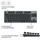 罗技（Logitech）K835有线机械键盘电竞无光键盘电脑青轴红轴84键 K835白色青轴+G102白+大桌垫