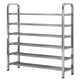 Yun sense stainless steel shoe rack door multi-layer home rental economical storage shoe cabinet dormitory bold shoe rack storage rack four-rod reinforcement five layers 100cm