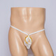 
Men's suspender collar underwear European and American men's thong lace bag without taking off underwear Black All size