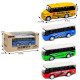 Super Forest Alloy Bus Alloy Bus Car Model Children's Toy Bus Metal Car Model Toy Yellow School Bus