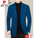 Pier Cardin's new wool casual suit men's middle-aged young luxury wool suit jacket men's slim spring and autumn suit jacket men's burgundy L 175 (120-138Jin [Jin equals 0.5 kg])