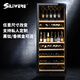 SILIWERE red wine cabinet, constant temperature wine cabinet, home red wine cabinet, living room wine cabinet, custom red wine cabinet, width 800, depth 450, height 2000, black, 120 bottles, exclusive version