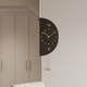 Psyche 2025 New Modern Simple Living Room Corner Double-Sided Wall Clock Home Silent Corner Clock Restaurant Clock Wall Wall Large + Voice Control Lamp + Swing Qiancheng Mobai