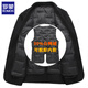Traje corto de chaqueta para hombres de lana de doble cara Romon Liner de lana de invierno PD688081 Black L [Recomendado 105-120 Jin [Jin es igual a 0.5 kg]]