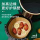 Zhongyuan Jiademei square air fryer special paper plate household oil-absorbing pad paper oven baking silicone paper grease-proof bowl high temperature resistance round log color diameter 20CM 50 pieces