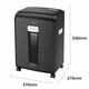Deli paper shredder commercial high-power crushing granule paper file shredder confidential shredder 5 pieces 30 minutes 14404-6-20L