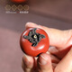 Centenary Liyong Yixing handmade purple clay tea pet ornaments raw ore section mud powder slurry persimmon tea play sculpture Kung Fu tea set accessories a pair of persimmons (1 large 1 small)