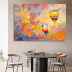 Mo Shenchun hand-painted oil painting living room decoration painting colorful hot air balloon restaurant bedroom bedside children's room scenery texture hanging painting hot air balloon (recommended by the owner - no border painting) +110*80cm