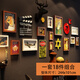 Vinoya Foto Wand kreative personalisierte Wanddekoration Retro Industrial Style Bar Wanddekoration Milk Tea Shop Barbecue Hotel Hanging Accessoires 19 Stück Kombination 2694 Modelle