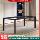 XMSJCHENGJIA Plaza de roca Soporte de losa de losa de roca Mesa Mesa de mármol Pats Ceramic Tile Feet Base de mesa de madera simple sin haz medio adecuado para 14070 mesa de pie recto negro