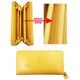 Cowley Keller men's wallet men's long leather wallet Pixiu lucky handbag head layer cowhide clutch Valentine's day gift yellow [英英英英英英语] 20*2.6*10cm
