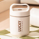 Miaoyijia breakfast cup thermos small insulation lunch box office worker student portable soup cup insulation soup pot oatmeal cup porridge cup lucky khaki breakfast cup [500ml]