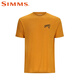 
SIMMS new short-sleeved T-shirt spring and summer breathable and comfortable boys' fashion Luya outdoor fishing suit soft and comfortable quick-drying PG-14098 short-sleeved T-shirt yellow M
