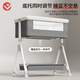 
FORSUNNY crib with diaper table can be spliced ​​with large bed baby shaker newborn movable multi-function sleep coaxing tool Folding bed-diaper table + coconut brown mattress + mosquito net