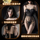 
Feimu sexy pajamas female-grade dirty temptation perspective wedding dress couples stimulate sexual intercourse thong crotch perverted character pure love newly married 6630 veil + dress + neck ring + uniform size