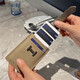 Montberska Bag Pull-out Multi-Card-ID-Karten-Karten-Kartentasche mit großer Kapazitäts-ID-Kartenkarte Set kleiner Ultra-Dünn-Kartenclip grau [Draw-out 6 Card Slots]
