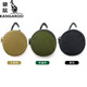 Kangourou (kangourou) mini zipper rangement clés sac casques casques sacs monnaie petit portefeuille petit sac à gâteau rond sac à dos pendent khaki couleur égale
