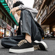 Fan Xiaoru Black Black Splaed Soled Shops Shoes Men's 2025 Nuevos deportes y zapatos casuales de skate sin desliz